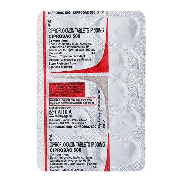 Ciprodac 500 Tablet