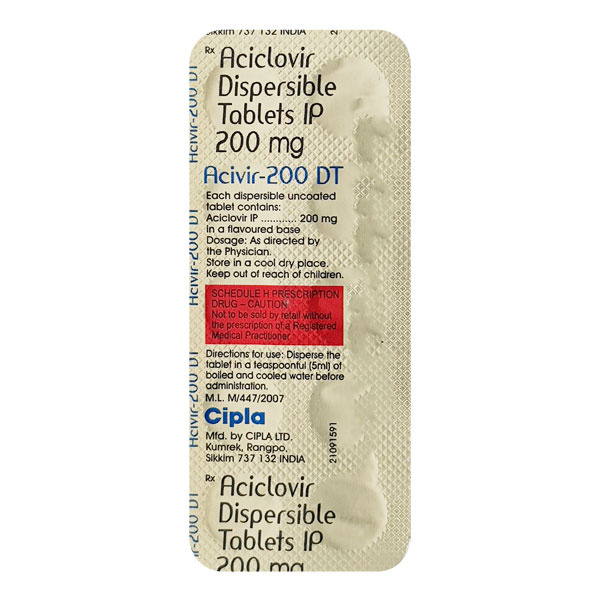 Acivir 200 DT Tablet