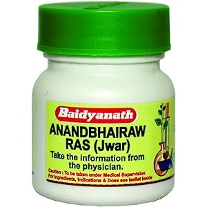 Baidyanath Anand Bhairav Ras (Jwar) - 80 Tablets