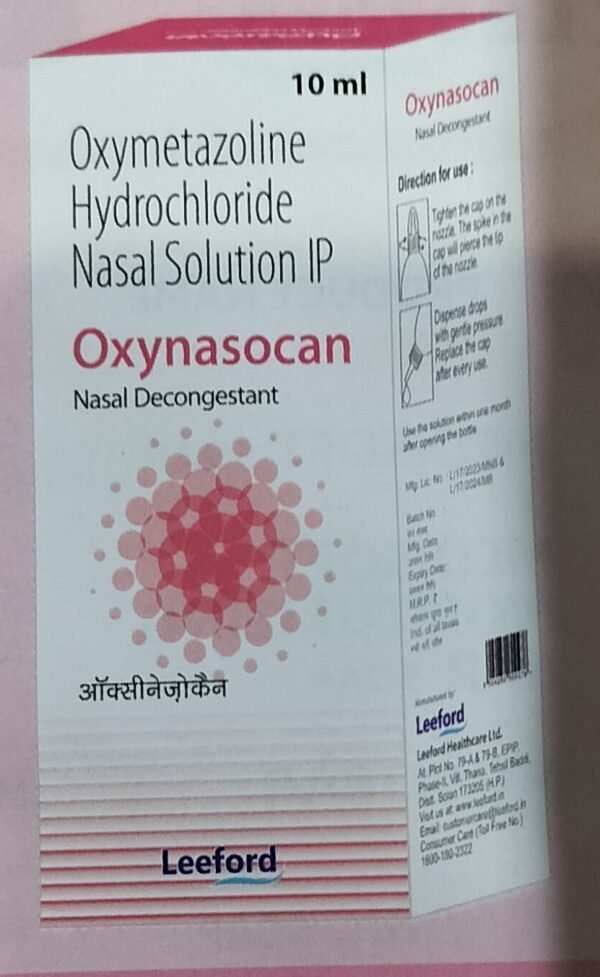 Oxynasocan nasal decongestant