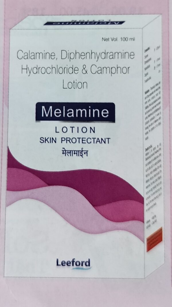 Melamine lotion