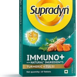 Supradyn Immuno+ Multivitamin with Turmeric & Tulsi | Tablet for Energy & Immunity