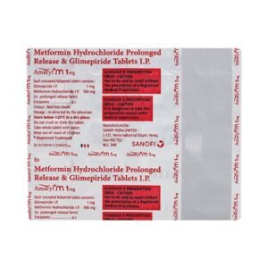 Amaryl M 1mg Strip Of 15 Tablets