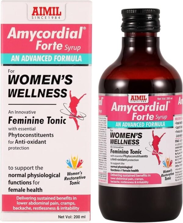 Amycordial Forte Syrup Women Wellness Feminine Tonic Enriched with Antioxidants