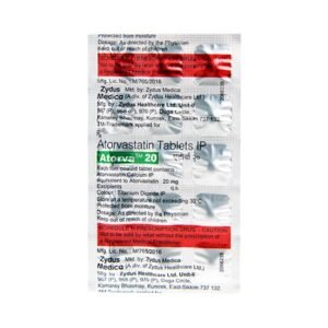 Atorva 20 Tablet 15's