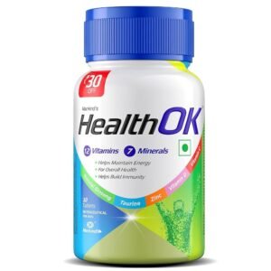 Health OK Multivitamin For Men with Vitamins, Minerals, Ginseng, Taurine & Zinc | For Nutrition, Energy & Immunity