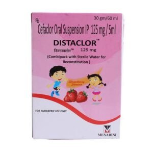 Distaclor 125mg Oral Suspension Strawberry