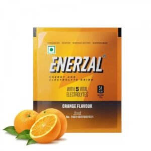 Enerzal Enerzal Energy & Electrolyte Drink with 5 Vital Electrolytes | For Stomach Care | Flavour Powder Orange