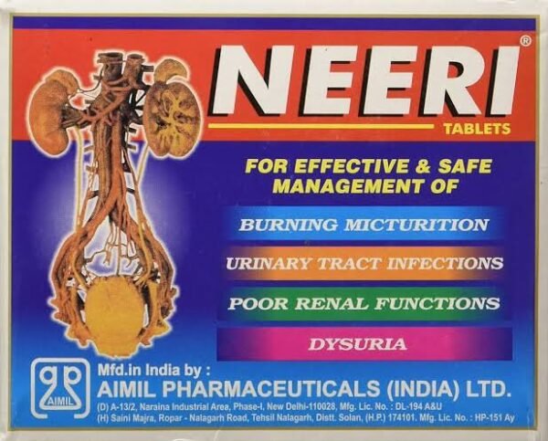 Neeri Ayurvedic Tablet | Kidney Health | Urinary Tract Infections (UTIs) | Burning Micturition