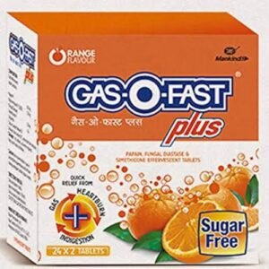 Gas-O-Fast Plus Tablet | Sugar-Free | Flavour Orange