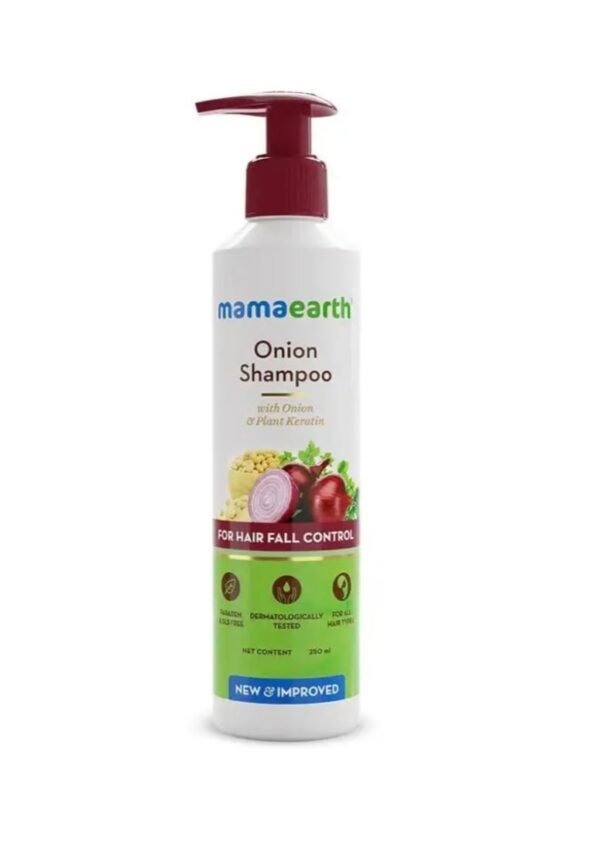 Mamaearth Onion Shampoo for Hair Fall & Hair Care |SLS & Paraben-Free |For All Hair Types