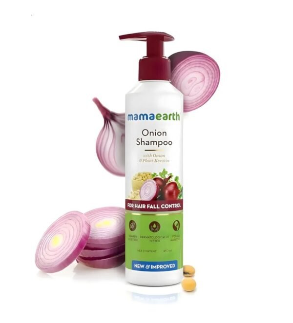 Mamaearth Onion Shampoo for Hair Fall & Hair Care |SLS & Paraben-Free |For All Hair Types - Image 2