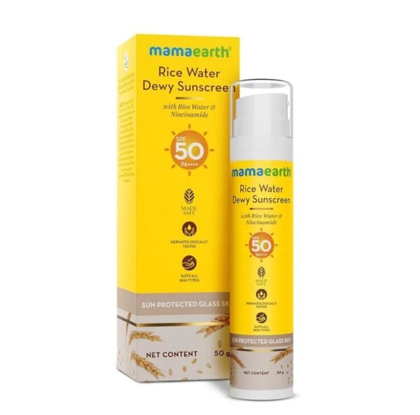 Mamaearth Rice Water Dewy Sunscreen