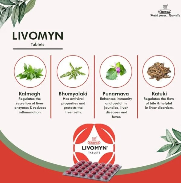 Charak Livomyn Tablet 30's - Image 3