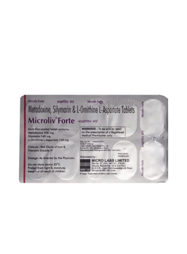 Microliv Forte Tablets 10's - Image 4