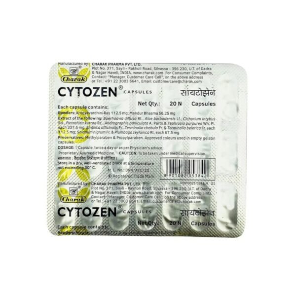 Cytozen Capsules 20's - Image 3