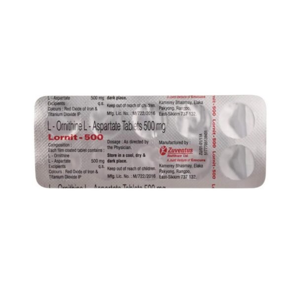 Lornit Tablets -500mg 10's - Image 3